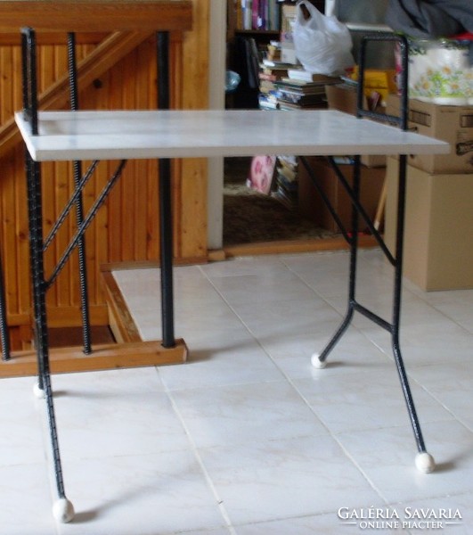 Retro wrought iron table, garden table