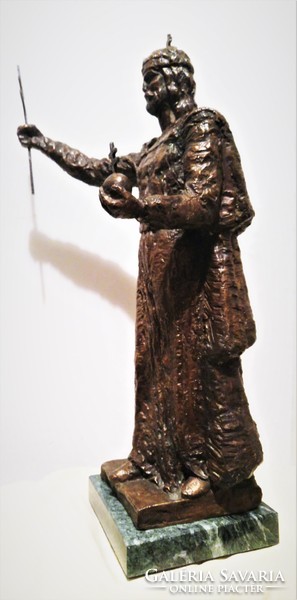 Bronze statue of Saint Stephen László Bánvölgyi