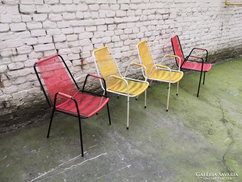 60's retro spaghetti chair set 4 pcs # 018