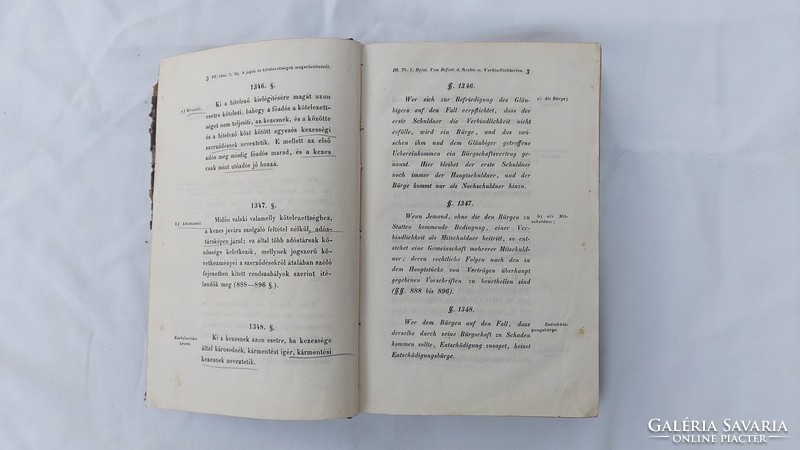 Polgári Törvénykönyv kihirdetett 1852 november 29.nyiltparancsal