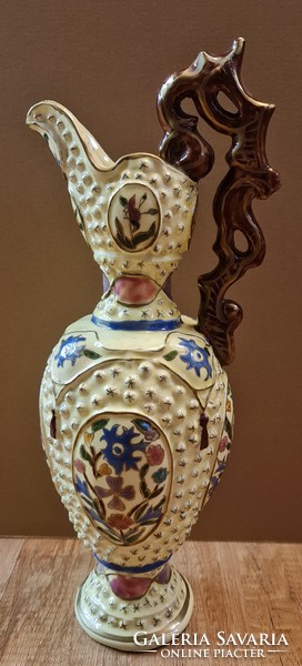 Decorative jug with zsolnay sign