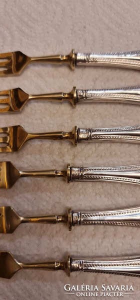 Forks with silver cake (6pcs)