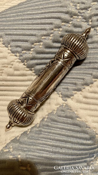 Persian! / Isfahan / antique silver roll holder !! 14 cm long and weighs 47 grams !!