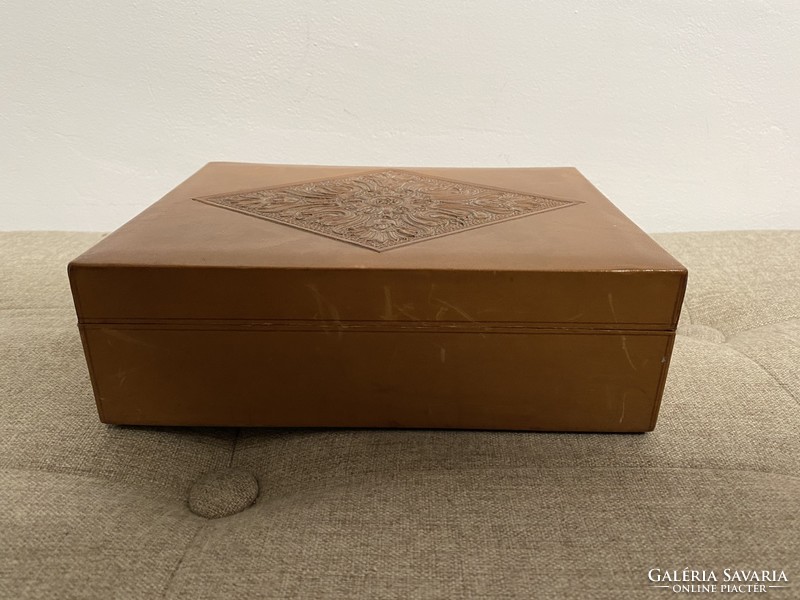Antique leather gift box