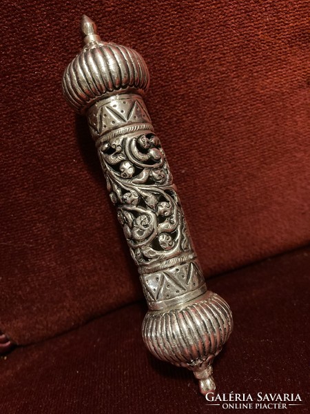 Persian! / Isfahan / antique silver roll holder !! 14 cm long and weighs 47 grams !!