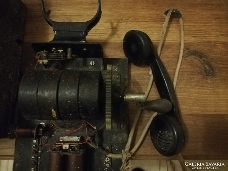 Siemens fémházas antik telefon