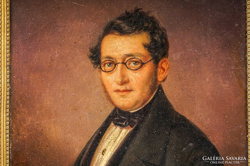 August CANZI (1808-1866) Fiatal férfi portréja