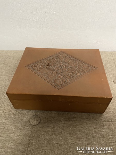 Antique leather gift box