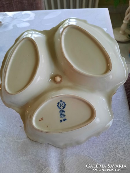 Német porcelán 3 részes kínàló/asztalközép