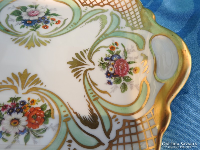 Antique hand painted rené caire limoges tray