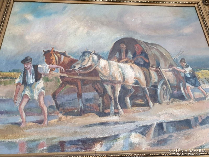 Paul Udvary oil painting - original blondel frame