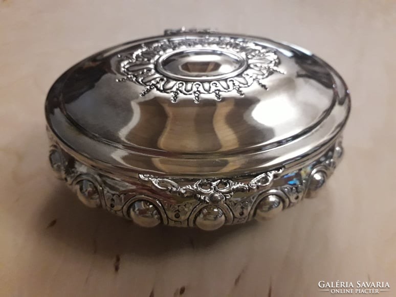 Beautiful silver plated jewelry box