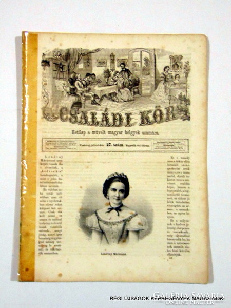 July 5, 1863 / family circle / antique, old original newspaper rarity! No. 10690