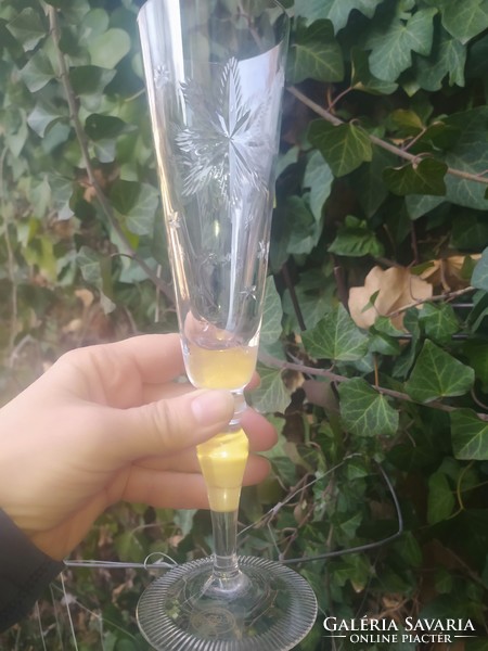 Alkalmi pezsgős poharak Ajka ólomkristály