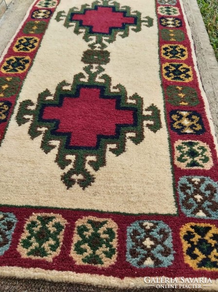 Thick hand-knotted beautiful rug, nostalgia piece, collector's beauty.