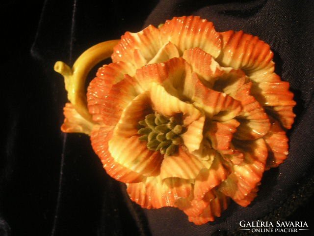 N16 antique flower bouquet petal marked crown + shape number cartilage rarity with minor defects 7 cm for sale