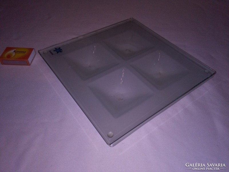 Thick glass coasters? Candle, candle holder? - Two pieces
