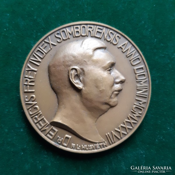 Lajos Husvéth: dr. Imre Frey numismatic bronze medal 1937