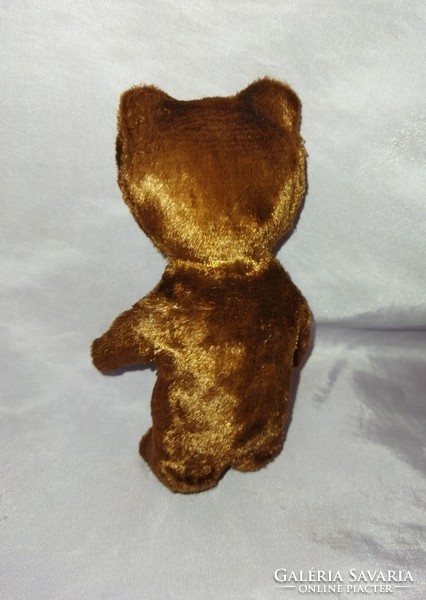 Retro plush paper pulp teddy bear 12cm teddy bear old toy