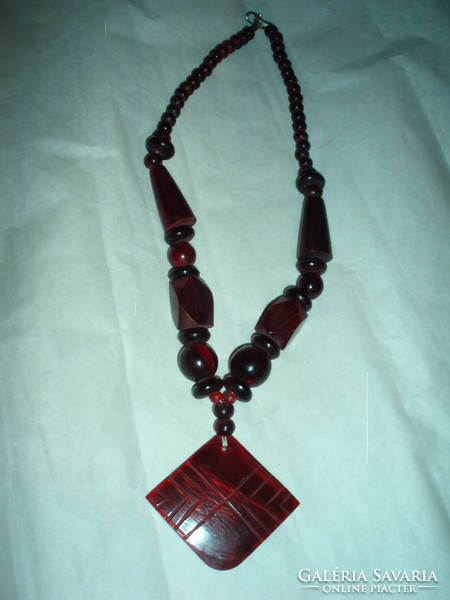 Vintage vinyl necklace
