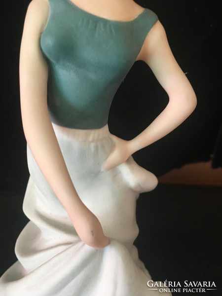 ROYAL DOUX -TÁNCOSNŐ -porcelán figura -Csehszlovakia-26 cm magas