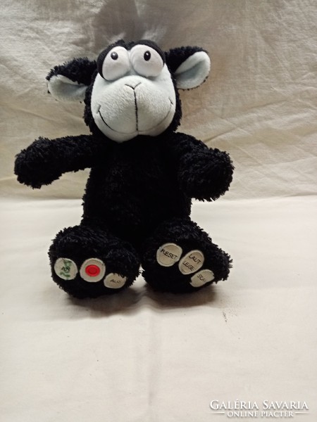 Retro soft plush lamb radio