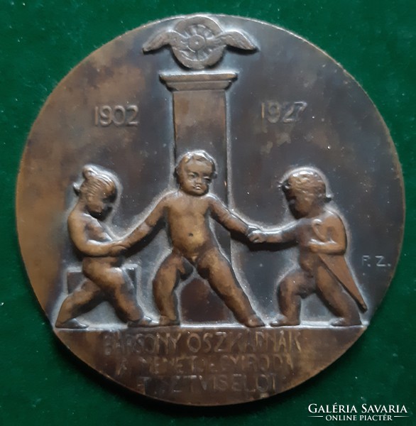 Zoltán Farkas: Velvet Oscar 1902-1927, bronze plaque