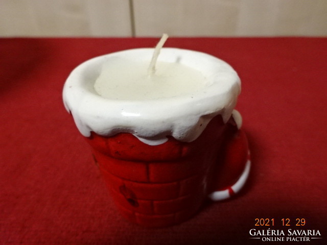Porcelain candlestick with Santa Claus, height 5 cm. He has! Jókai.