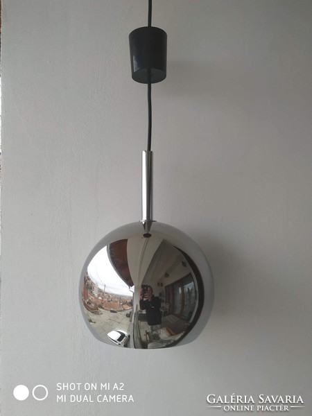 Vintage króm Frandsen “eye ball” lámpa