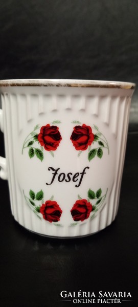Bohémia porcelán pohár Josef