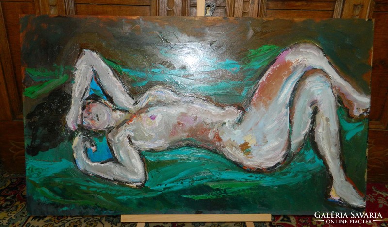 Carlos Montoya (Spain 1964-) landscape nude painting