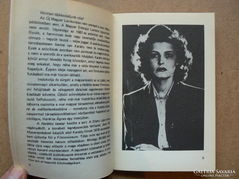 Katalin Karády (our contemporaries in film art), László Kelecsényi 1983, book in good condition,