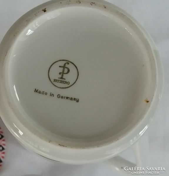 Freiberg Porcelán kávéskanna és cukortartó