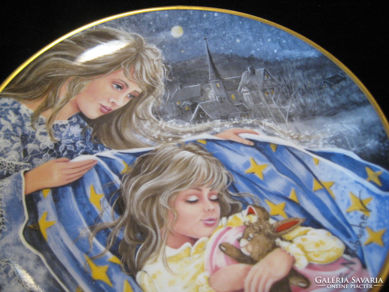 Bradex decorative plate, / limited number /, signed 19.5 cm, made of Kaiser porcelain