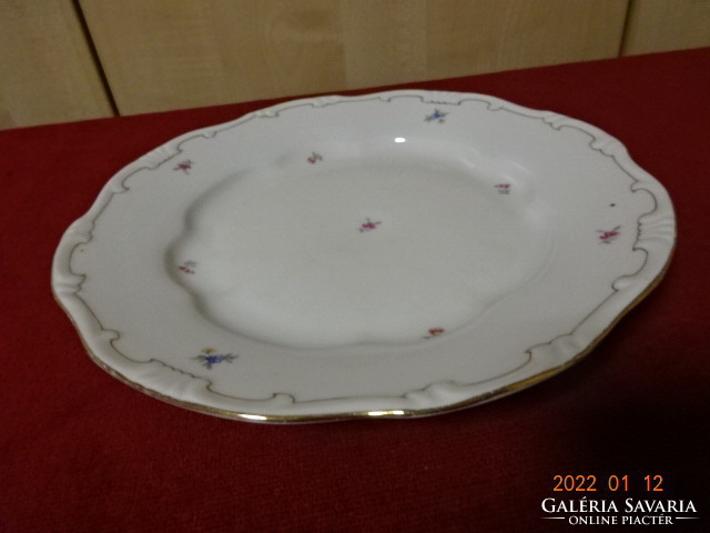 Zsolnay porcelain flat plate, feathered, diameter 23.5 cm. He has! Jókai.