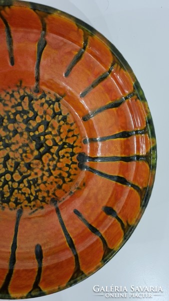 Imre Karda handmade ceramic wall bowl / decoration