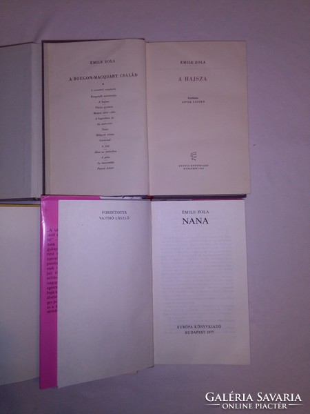 Emile Zola négy darab könyve - Nana, Hölgyek öröme,...