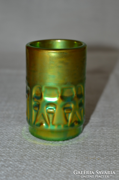 Zsolnay eosin small vase / table ornament (dbz 0073)