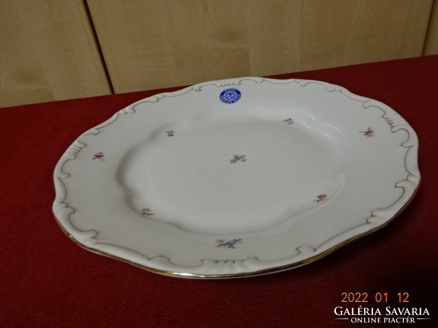 Zsolnay porcelain flat plate with feathered, crystal catering company seal. He has! Jókai.