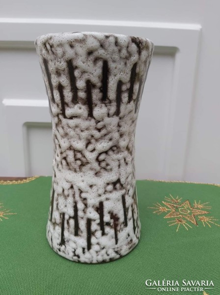 Beautiful retro Hódmezővásárhely ceramic vase, nostalgia piece collector beauty