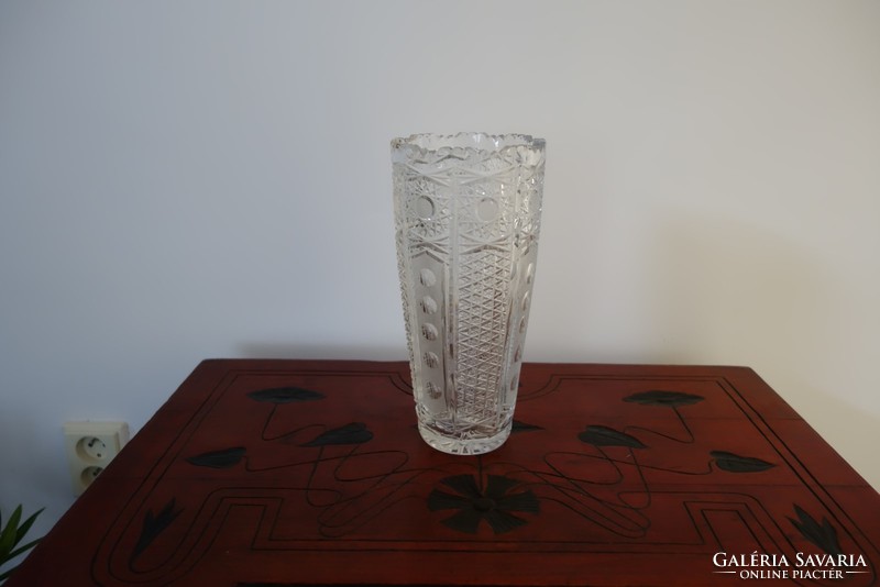 A really nice Czech bohemian crystal vase at an extremely favorable price