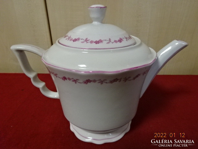 Zsolnay porcelain teapot, antique, shielded, elephant, pink pattern. He has! Jókai.