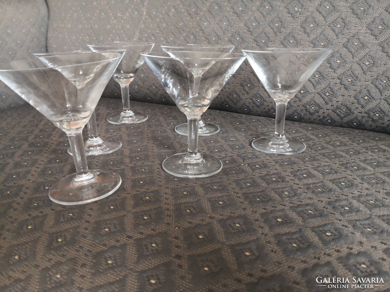 6 Martian / cocktail glasses
