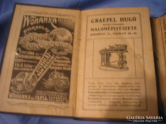N26 Az igazi Magyar kenyérsütéshez való 1912-es Molnároknak gépészeknek való szaknaptára ritkaság