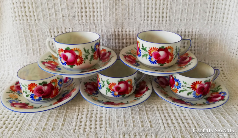 Beautiful antique hand painted oepiag royal porcelain tea set from the 1920s
