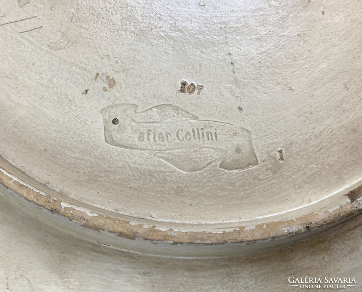 Antik “after Cellini” fajansz vagy majolika falidísz