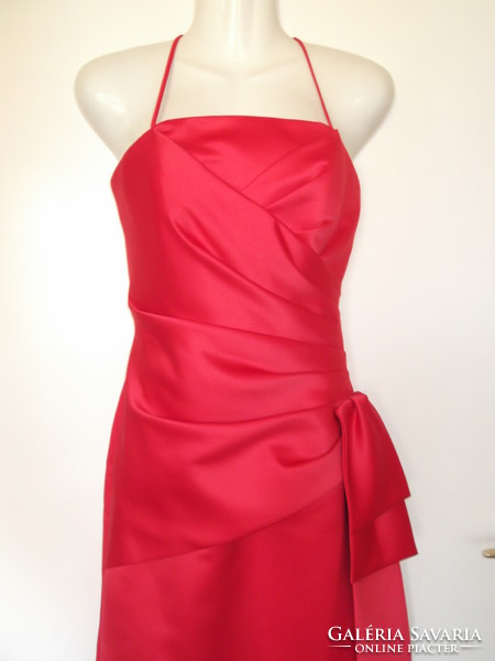 Red casual dress with stole for sale! (Shooting dress/ cocktail dress/ wedding dress) size 38
