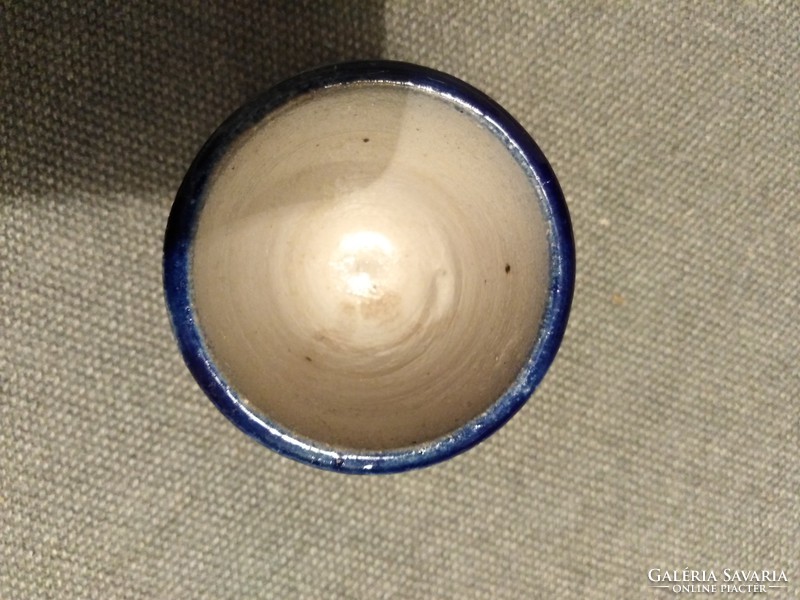 Stoneware - small pot / cobalt blue