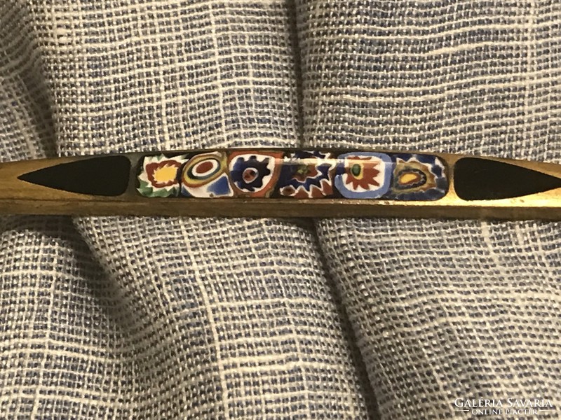 Antique Murano shawl with pietra dura technique, 9 cm long