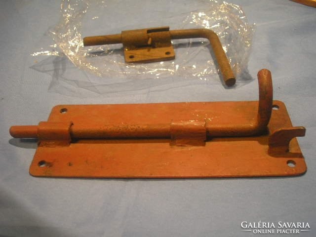 N26 antique custom-made large gate + door slide lock made of strong material, sizes in the photos are for sale together